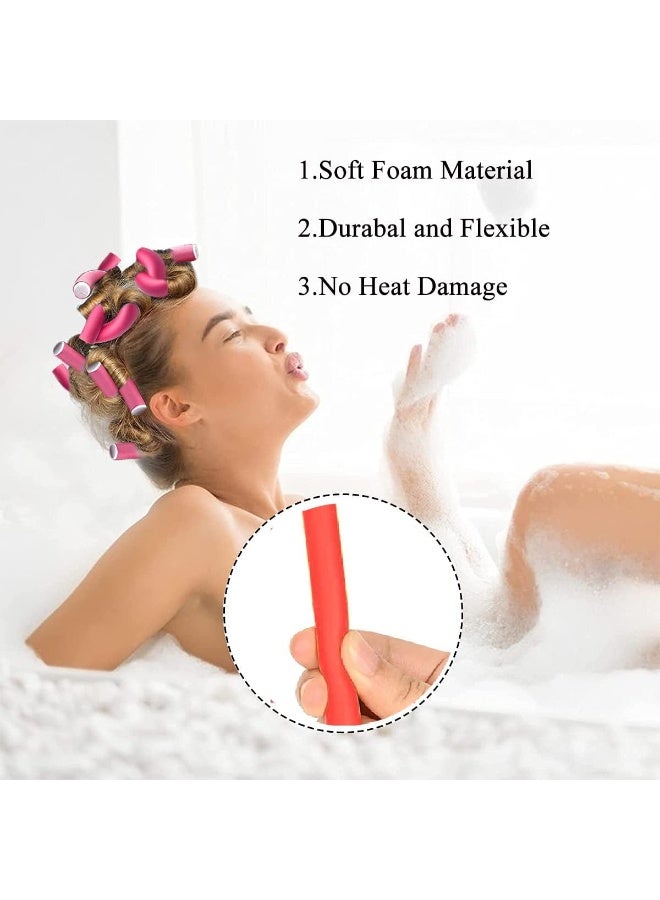 Heatless Hair Curler Flexible Curling Rods, 10 Pcs - Image 2